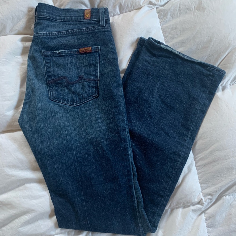 7 For All Mankind High Rise Bootcut Jeans